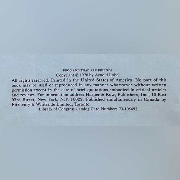 Vintage Frog and Toad Are Friends, An I CAN READ Book 1970 Collectible - Picture 3 of 3